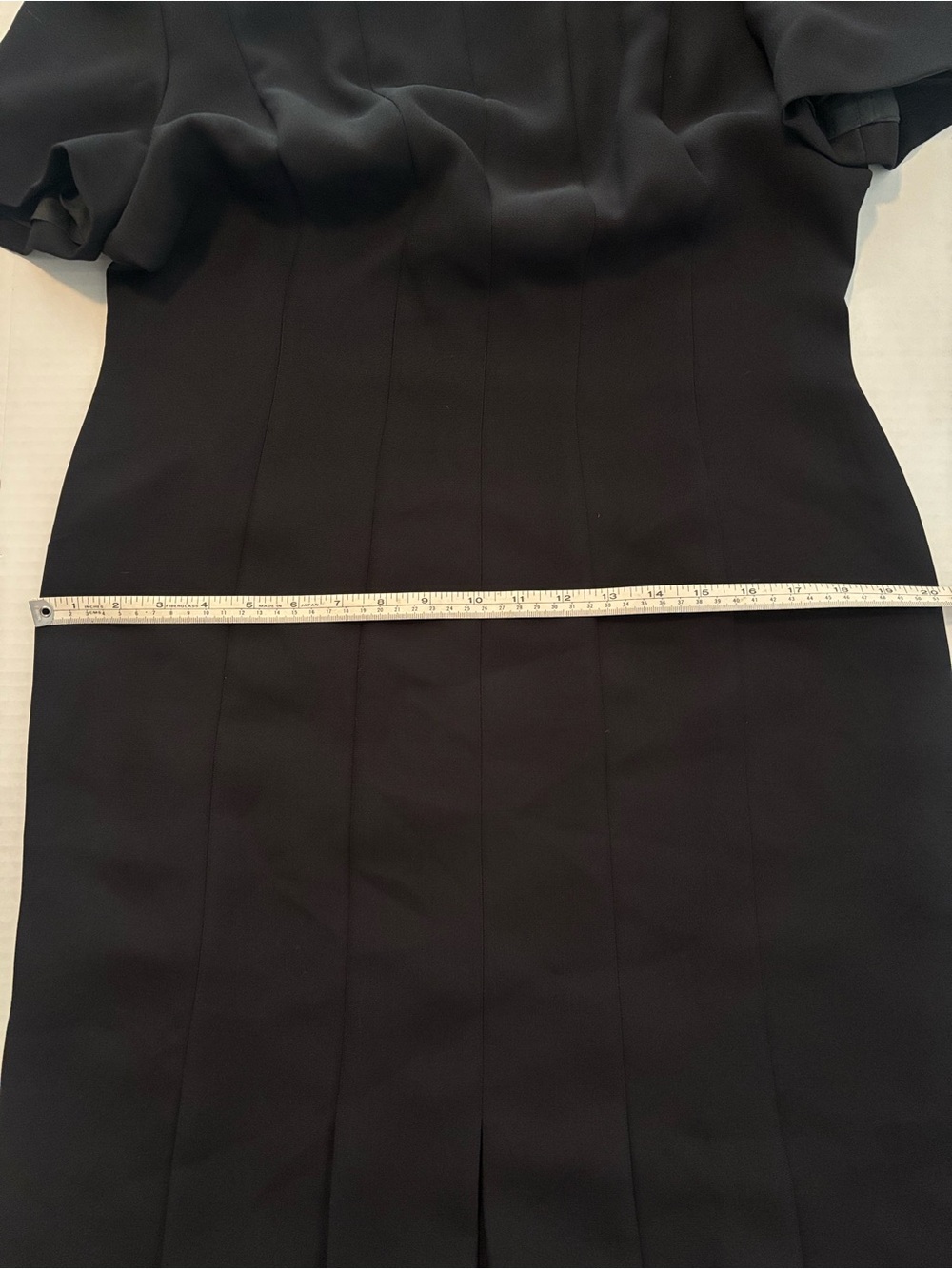 Liz Claiborne Black Short-Sleeve Midi pleated Dress - Picture 7 of 9